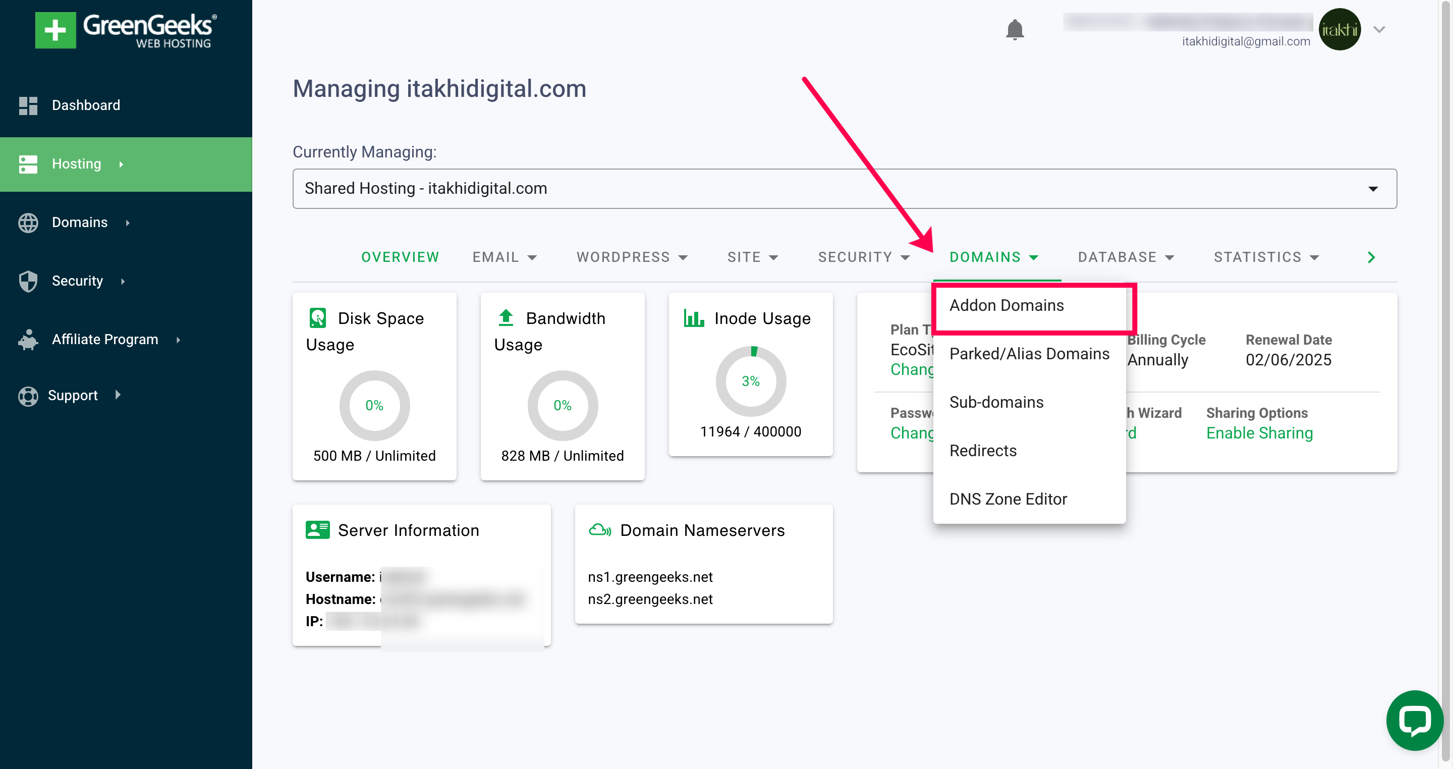 GreenGeeks Screenshot